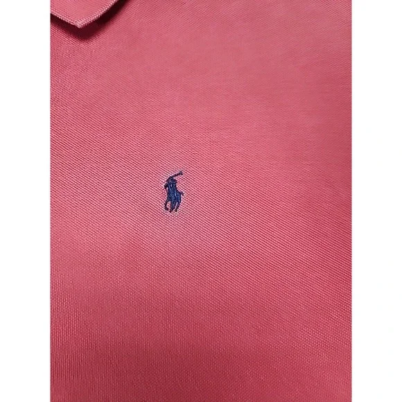 Ralph Lauren Polo shirt Men's XXL Red With Navy Pony - Picture 3 of 6